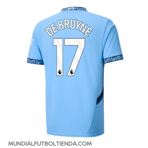 Camiseta Manchester City Kevin De Bruyne #17 Primera Equipación Replica 2024-25 mangas cortas